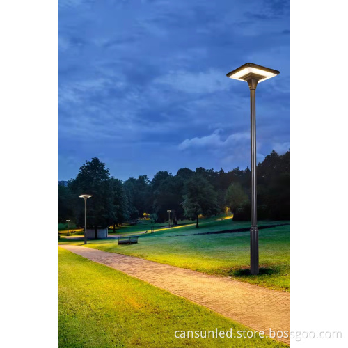 All-In-One IP65 Waterproof 100W Solar-Powered LED Pillar Light for Outdoor Pathways